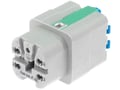 Conector HAN, mama, 4 pini +PE, 10A, 400V, 09200042733