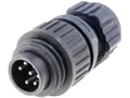 Conector circular 6 pini, +PE, tata, IP67, 10A, 250V, CA6LS, HIRSCHMANN