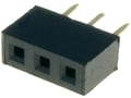 Soclu; şiruri pini; mamă; PIN: 3; drept; 2mm; THT; 1x3; L2,7mm, ZL265-3SG