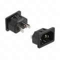 Conector tata alimentare PC, IEC, montare panou, 10A, 6100.4315, SCHURTER