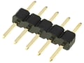 Şir pini; şiruri pini; tată; PIN: 5; drept; 2mm; THT; 1x5; aurit, ZL303-05P