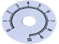 Scala indicatoare, adeziva, diam 38mm, 0-10, 220.101