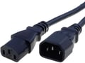 Cablu alimentare calculator, IEC C13 mamă, IEC C14 tată; 2m; negru, 10A, CABLE-705-2