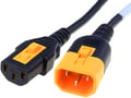 Cablu IEC C13 mamă, IEC C14 tată; 1,5m; 10A, negru, 6051.2067