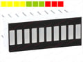 Bargraph cu LED-URI, 10 segmente, 4x galben, 3x verde, 3x rosu, OSX10201-YGR1, OPTOSUPPLY