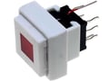 Push buton, bistabil, patrat, led rosu, ON-ON, PB6135FAL-1