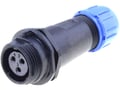 Conector circular, 3 pini, mama, 250V, 13A, IP68, SP1311/S3
