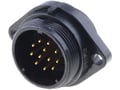 Conector circular, 12 pini, tata, IP68, 400V, 5A, SP2113/P12, WEIPU