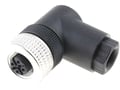 Conector M12, 4 pini; mama; in unghi; M12; 4A; ELWIKA4012PG7