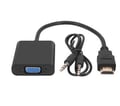 Convertor VIDEO, HDMI tata, VGA mama, plus AUDIO, 0.2m, KOM0843
