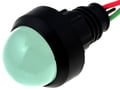 Lampa led; 12-24VDC; 12-24VAC; IP20; 20mm; verde; LKD12-24-G