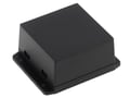 Carcasa ABS; neagra; 80.6x80x43.5mm; NUB808043BK