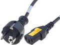 Cablu alimentare calculator, blocare, CE77 tata, IEC C13, mama; 10A, 2m; negru, 6051.2003