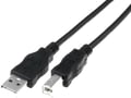 Cablu imprimanta USB 2.0 A tata - USB B tata, 3m, negru; AK-300105-030-S
