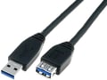 Cablu; USB 3.0; USB A soclu, USB A mufa; 3m; negru; AK-300203-030-S