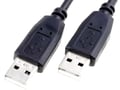 Cablu USB, A mufa, din ambele parti; 3m; negru; CAB-USB2AA/3