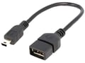 OTG cablu, USB 2.0; USB A soclu, MINI-USB, USB B, 0.2m; 300310-002-S