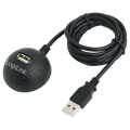Cablu USB, extensie usb, A soclu, USB A mufa; nichelat; 1.5m; negru; CU0013B