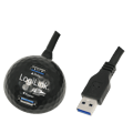 Cablu USB 3.0; USB A soclu x2, USB A mufa; nichelat; 1.5m; CU0035