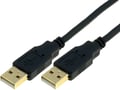 Cablu USB 2.0; USB A mufa, din ambele parti; aurit; 1.8m; CU203G-B-018-PB