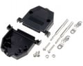 Carcasa D-SUB,  25, pini, negru, DSC-325-B
