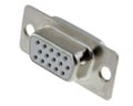 Conector mama D-SUB, 15 pini, HD, lipire, pe cablu, DSC-515