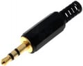 Conector jack, 3.5mm, stereo, aurit, montare cablu, PSG08674, PRO SIGNAL
