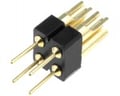 Adaptor; şiruri pini; PIN: 2; drept; 2,54mm; lipire,THT; 1x2; aurit, ZL210-2P