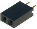 Conector, 1x2 pini, mama, 3A, pas 2.54mm, ZL262-2SG