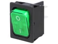 Comutator basculant, OFF-ON, 20A, 4 pini, DPST, orificiu montare 30.6x22mm, 1835.3128, MARQUARDT