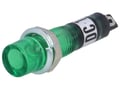 Lampa semnalizare, verde, 12VAC, panou, NI-2FGR-12V