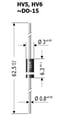 HV6, dioda rapida, inalta tensiune, 6kV, 0.2A, DIOTEC