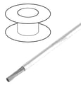 Conductor 1mm2, izolatie silicon, alb, 500V, 180C, HEAT180SIF-1.0WH