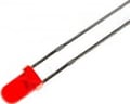 Led 5V, 3mm, rosu, HLMP-1600, 626nm, BROADCOM