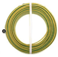 Conductor 2.5mm2, litat, izolat, PVC, MYF, galben-verde, H07V-U2.5