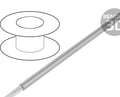 Conductor 0.75mm2, izolatie silicon, gri, 500V, 180C, HEAT180SIF-1.0 GY