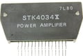 STK4034X, AF power amplifier, 45W,  in 15-pin