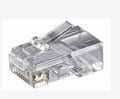 Mufa RJ45, 8p8c, CAT5, cablu rotund, contacte aurite, VLCP89300T