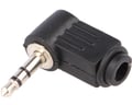 Conector jack, 3.5mm, stereo, la 90 grade, JC-023