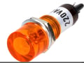 Lampa semnalizare 230V, neon 10mm, protocaliu, NI-1YL, NINIGI