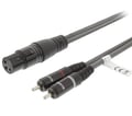 Cablu audio, XLR, 3 pini, mama, 2 x jack 3.5mm, stereo, 3m, SWOP15220E30