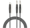 Cablu stereo, jack 3.5mm, stereo, 2 x jack 6.35mm, 1.5m, COTH23200GY15