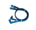 Cablu 2x RCA la 2x RCA, 5m, tata, la 90 grade, K2668-5