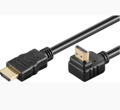 Cablu HDMI2.0, cu ethernet, 19p, tata, HDMI 19p tata, 90° aurit OFC, 1m, CABLE-HDMI/HDMIA/2.0-1.0