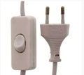 Cablu alimentare, cu intrerupator pe fir, 3m, alb, CABLE-PWSW-1XEU/3M-WE