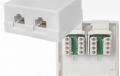 Priza UTP, DUBLA, Cat 5, aparenta RJ45+RJ45, ISDN-0024