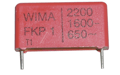 2.2nF/1600V, condensator poliester, FKP1, RM22.5, WIMA