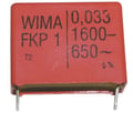 33nF/1600V, condensator film, FKP1, RM27.5, WIMA