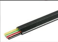 Cablu telefonic, 4 fire, negru, plat, TEL-C4100F/BK