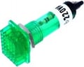 Lampa neon verde, 230VAC, 12x16mm, orificiu de montaj 10mm, NSL-G